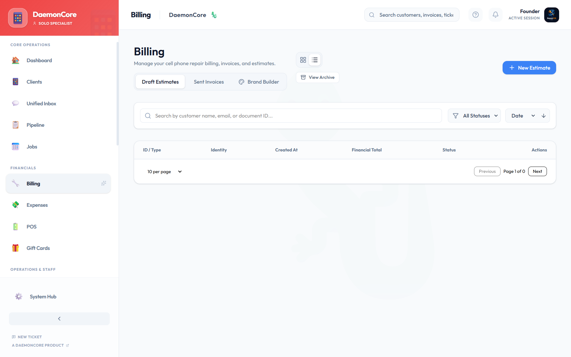 Billing & Invoices