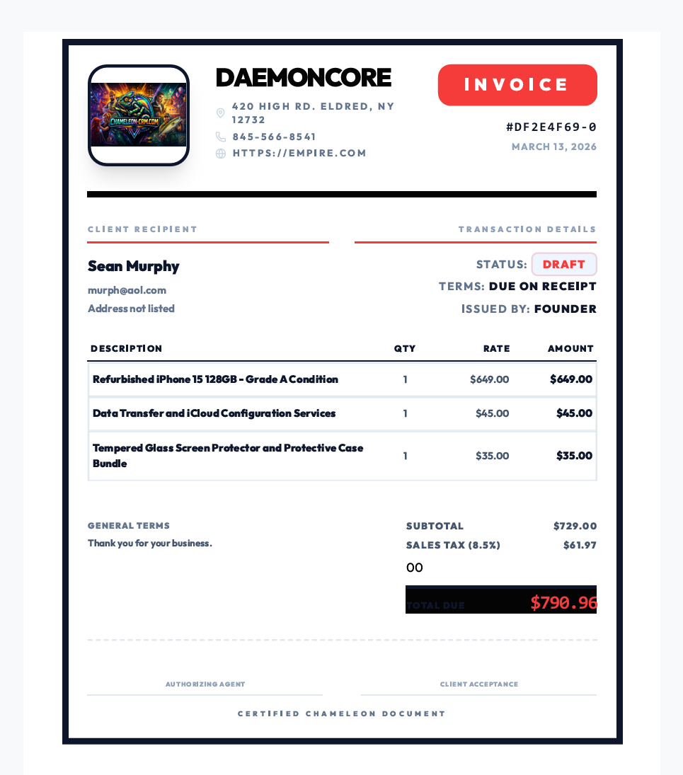 Invoice Template 1