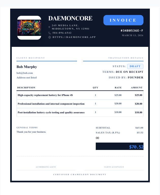 Invoice Template 3